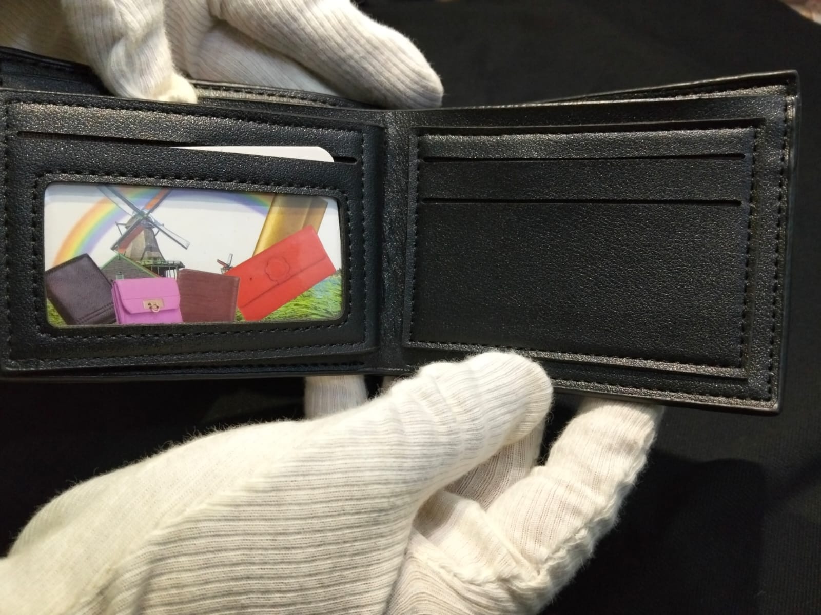 black wallet: