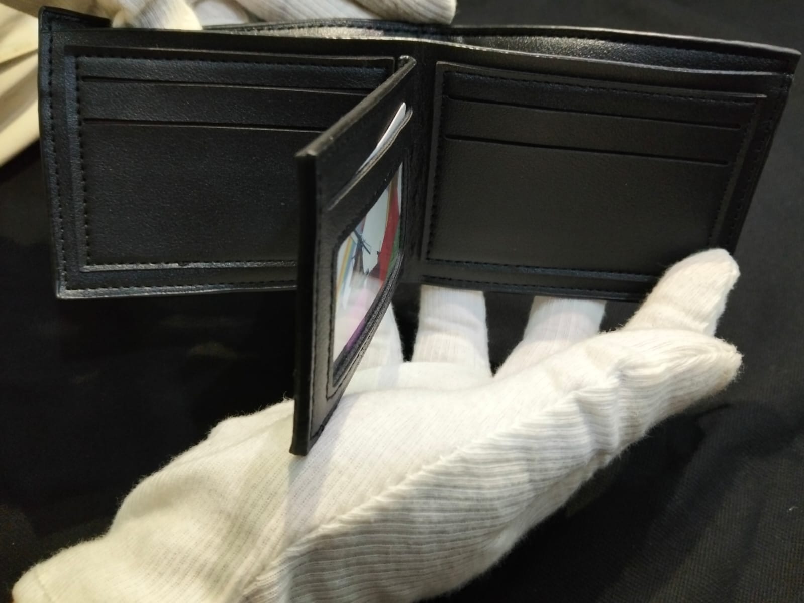 black wallet: